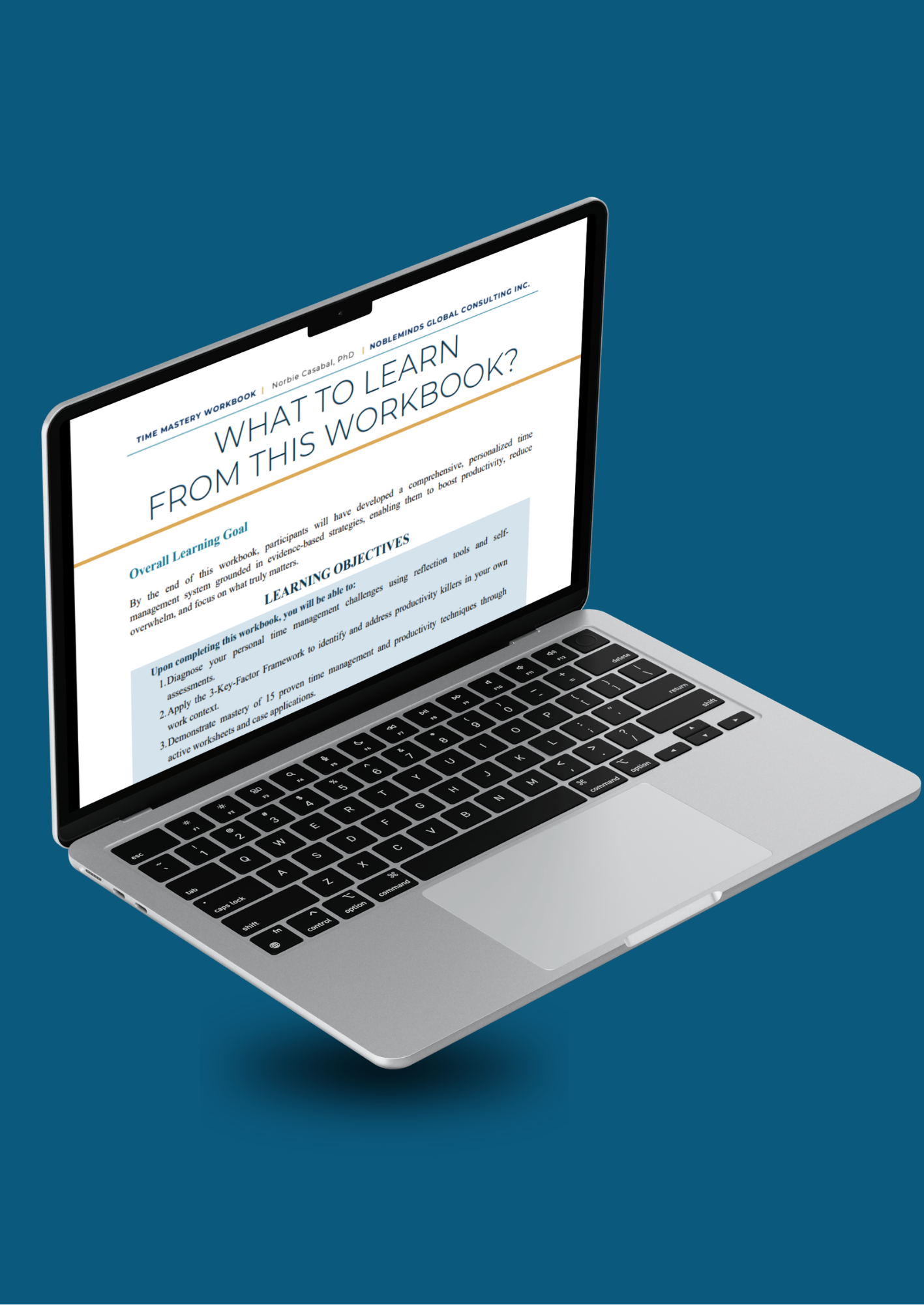 E-Copy of Time Mastery: Productivity and Focus Workbook