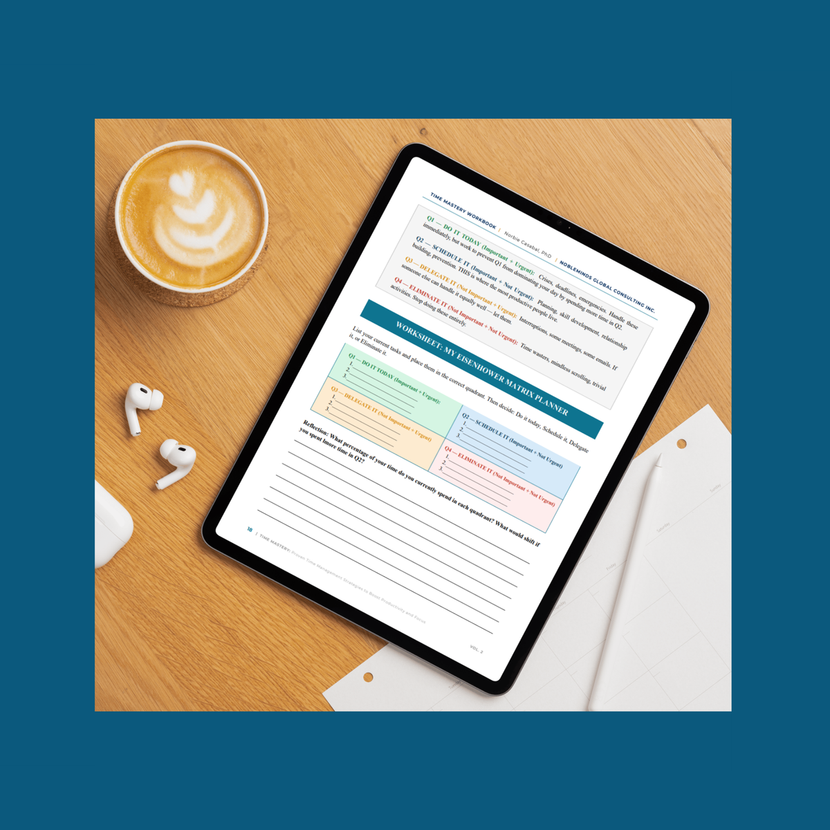 E-Copy of Time Mastery: Productivity and Focus Workbook